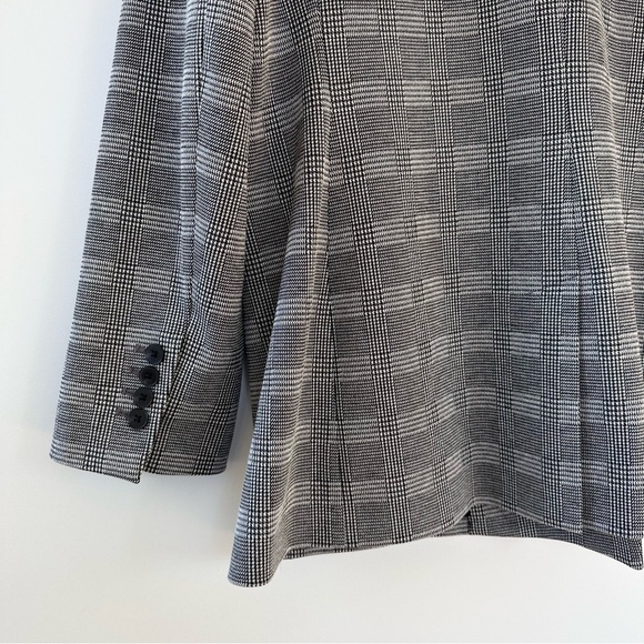 Express Oversized Glen Plaid Double Breasted Blazer - Picture 10 of 12